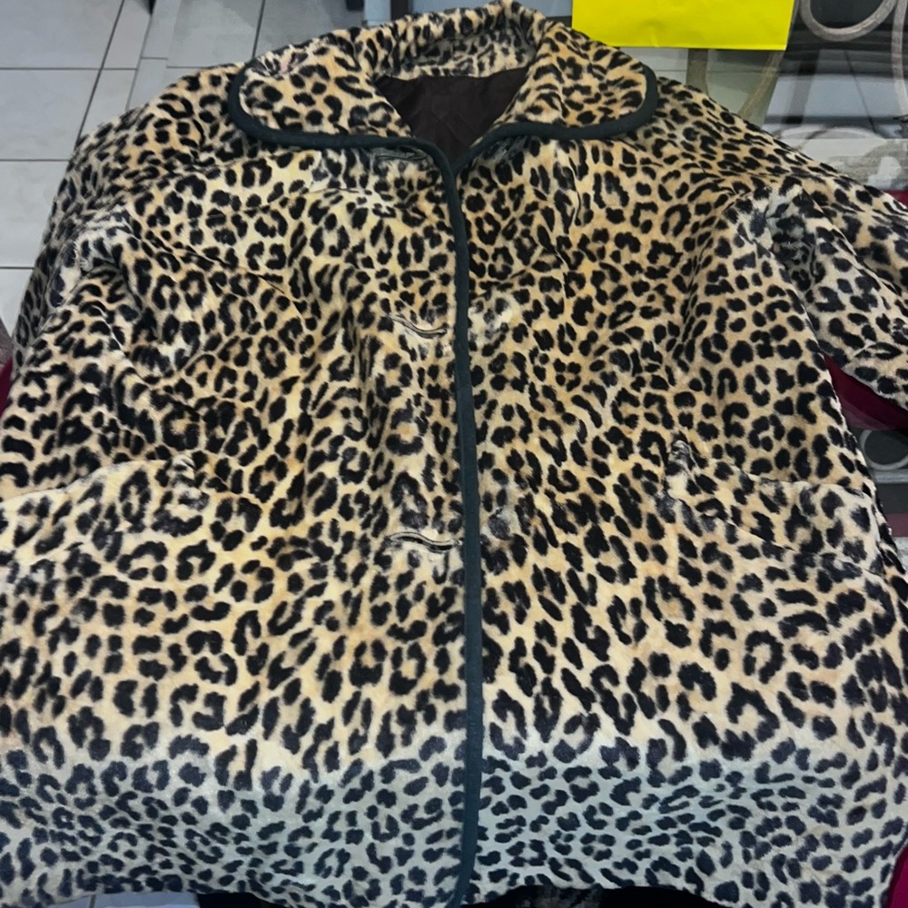 1960/70s Vintage Leopard coat
